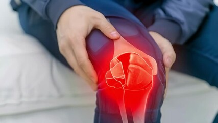 Knee pain and joint health: inflammation progression and relief techniques.