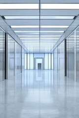 Fototapeta premium Sleek and Sophisticated Corporate Hallway