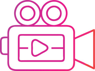 Simple Video Camera icon vector design modern templates and logo illustration