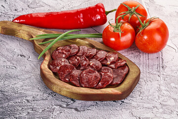 Wild Bear meat homemade sausages