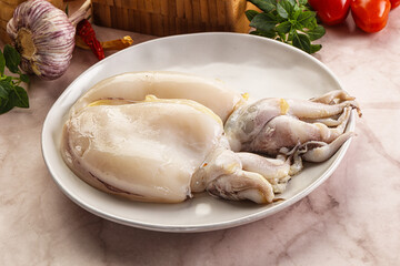 Raw fresh cuttlefish for cooking