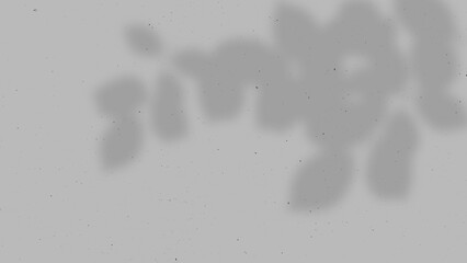 Leaf Shadow Overlay Texture: Subtle leaf shadows on a textured grey background. Minimalist aesthetic
