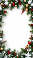 Christmas border frame copy space area