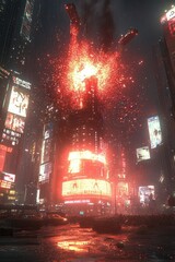 Dazzling New Year's Eve Celebration in Times Square, New York City