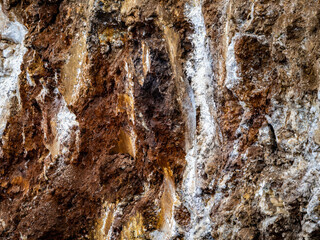 Abstract rusty erosion wall backdrop natural texture as background pattern