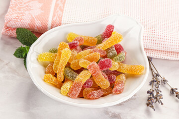 Sweet and sour marmalade worms