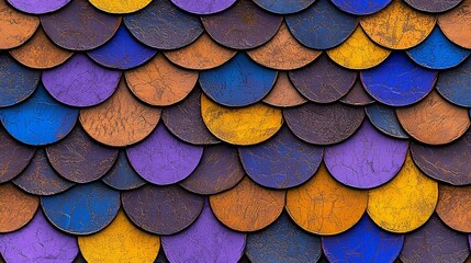 Colorful Scales with Intricate Patterns