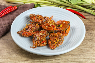 Steamed Spider crab Claws in tamatind sauce