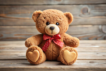 Teddy Day Background - Cute and Romantic Teddy Bear Design