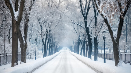 Obraz premium road in the snow