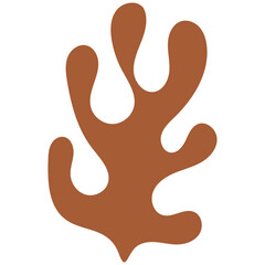 Coral Abstract Shape