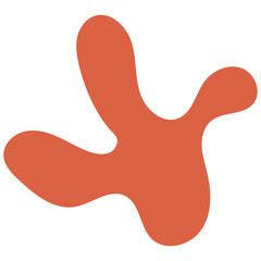 Coral Abstract Shape