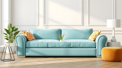 Elevate your interior design projects with our collection of high-quality 3D realistic sofa set images. Perfect for showcasing furniture and home decor.