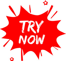 Try now starburst button