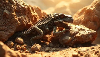 Complete fossil skeletons reveal ancient organisms in clear detail, providing valuable insights into the history of life on Earth