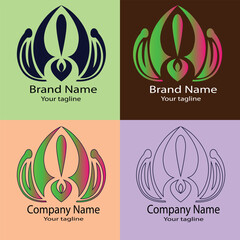Excellent Latest unique logo design in four different styles for business companies, stores, shops, organizations, associations etc.