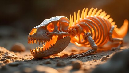 Complete fossil skeletons reveal ancient organisms in clear detail, providing valuable insights into the history of life on Earth