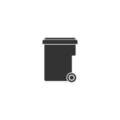 Trash bin icon isolated on transparent background