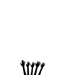 Raised Hand Silhouette