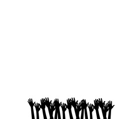 Raised Hand Silhouette