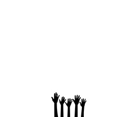 Raised Hand Silhouette