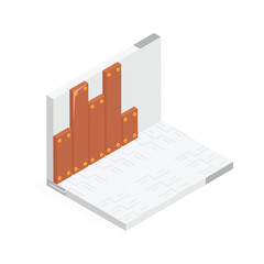 Get this amazing icon of tiling in modern isometric style