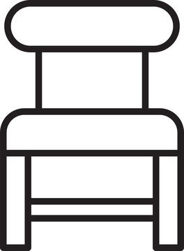 recommend clip art: Chair Icon Line Art