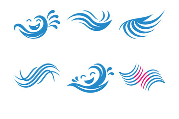 Dynamic and Creative  wave logo Concepts .