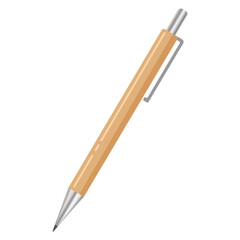 Isolated Eco-Friendly light wooden Pen