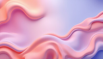 Obraz premium Abstract Pink and Purple Wavy Fluid Design