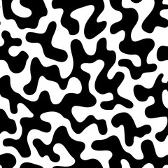 Blobs seamless pattern. Grunge background. 