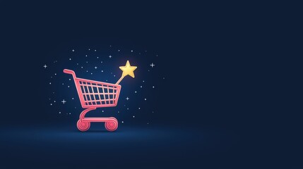 A shopping cart icon with a progress bar or loading animation, visualizing the checkout process and order confirmation in an e commerce platform.