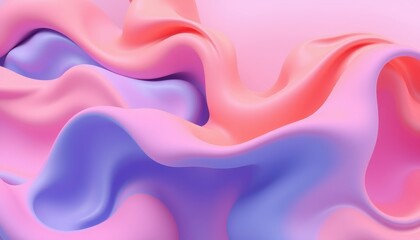 Fototapeta premium Abstract Pink and Purple Fluid Wave Design