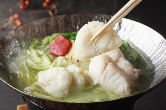 Fugu and kuei tecchiri nabe
