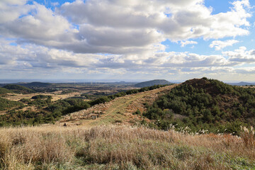 산 정상에서 보는 풍경 제주 서귀포시 표선면 성읍리 백약이오름