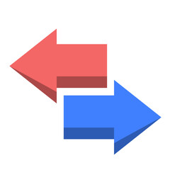 Opposite Arrows Shape