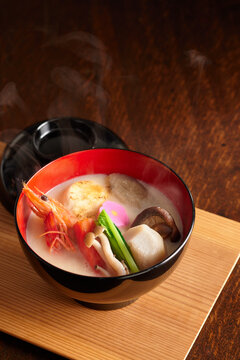 Rice cake soup