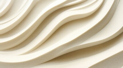 Obraz premium Close-up of beach sand with unique swirls and natural flow patterns caused by ocean waves