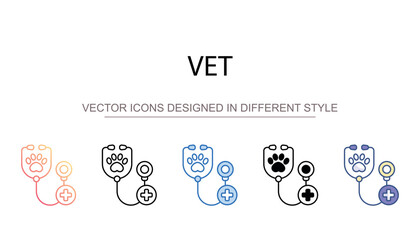 Vet icon design with white background stock illustration