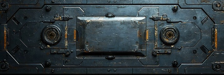 Industrial-Inspired Abstract Background with Metallic Textures and Geometric Shapes in Gray Tones