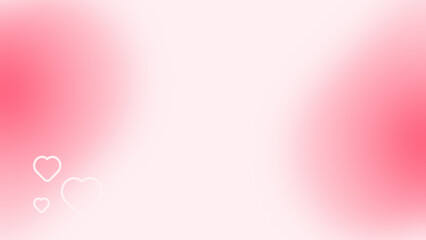 A pink gradation background with a blurred heart shape. Suitable for Valentine's Day events