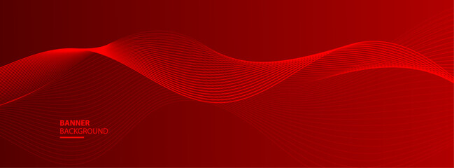 banner background, red gradations,wave line shape,memphis background,eps 10