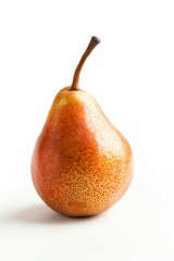 Poire sur fond blanc, fruit frais et d&eacute;licieux.