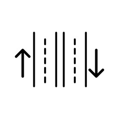 two lane road icon  set vector illustration, pictogram isolated on white background. color editable