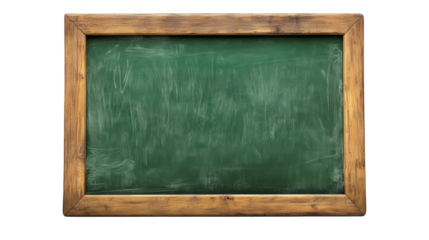 Blank Green Chalkboard Rustic Wooden Frame School Education
