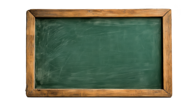 Blank Vintage Wooden Framed Green Chalkboard School Board