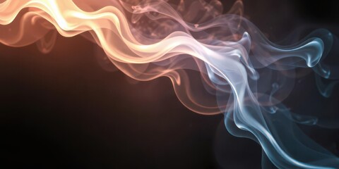 Glowing swirls of smoke creating a mesmerizing abstract background, background