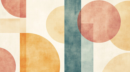 Abstract geometric shapes in soft pastel colors, featuring subtle gradients and a clean background, ideal for modern design projects with a minimalist aesthetic.