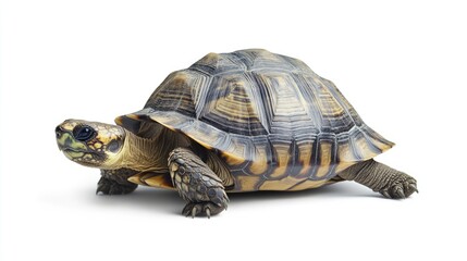 Fototapeta premium Close-up of a Turtle with Yellow Markings