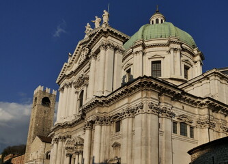 Fototapeta premium Santa Maria assunta cathedral in Brescia, Lombardy, Italy